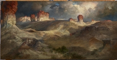 Pine Buttes, Wyoming by Thomas Moran