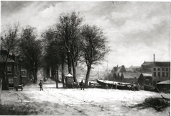 Plantage Lijnbaansgracht in Amsterdam by Willem Koekkoek