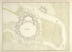 Plattegrond van Mannheim, ca. 1701-1715 by Samuel Du Ry de Champdoré