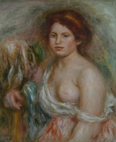 Portrait de modèle en buste by Auguste Renoir