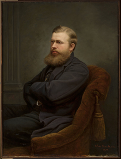 Portrait of a man by Clara Wilhelmine Oenicke