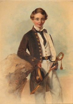 Portrait of a Naval Cadet, circa 1850 by John Godwin Williams