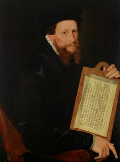 Portrait of a Protestant minister of religion by Willem Key