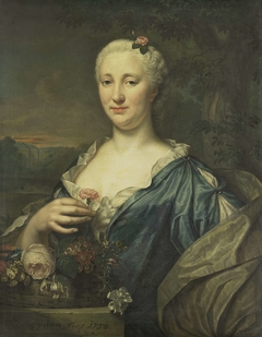 Portrait of Agnes Margaretha Albinus, Wife of Coenraad van Heemskerck by Mattheus Verheyden