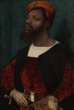 Portrait of an African Man (Christophle le More?) by Jan Jansz Mostaert