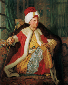 Portrait of Charles Gravier Count of Vergennes and French Ambassador, in Turkish Attire by Antoine de Favray