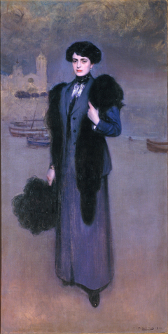 Portrait of Dolors Vidal by Ramon Casas i Carbó