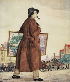 Portrait of Isaak Brodsky by Boris Kustodiev