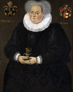 Portrait of Johanna Elisabeth Ripperda by onbekend