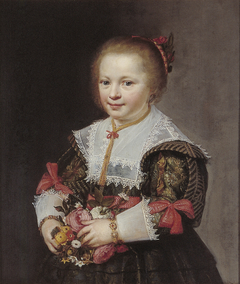 Portret van een meisje uit de familie Van Paffenrode by Jan van Ravesteyn