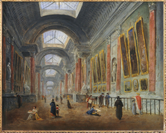 Projet d'aménagement de la Grande Galerie du Louvre, vers 1798 by Hubert Robert