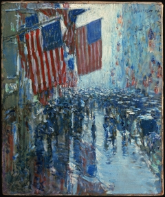 Rainy Day, Fifth Avenue by Childe Hassam