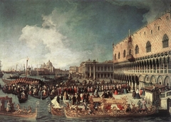 Reception of the Ambassador in the Doge's Palace by Canaletto