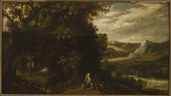 Rest during the flight to Egypt by Adriaen van Stalbemt