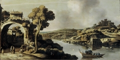 Rivierlandschap by Claude de Jongh