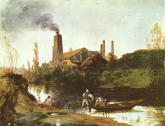 Rolling mill in Eberswalde by Carl Blechen