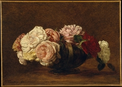 Roses in a Bowl by Henri Fantin-Latour