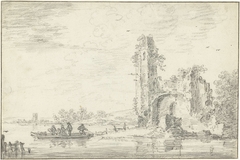 Ruïne van het kasteel Borgvliet(?) by Jan van Goyen