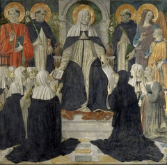 Saint Catherine of Siena as Spiritual Mother of the Second and Third Orders of Saint Dominic by Cosimo Rosselli