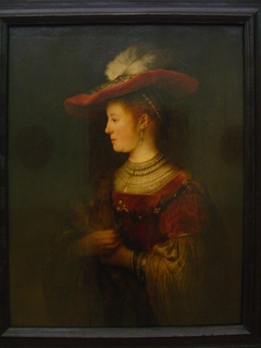 Saskia in a Red Hat by Rembrandt