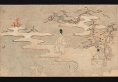 Scroll of Sumiyoshi Monogatari by Anonymous