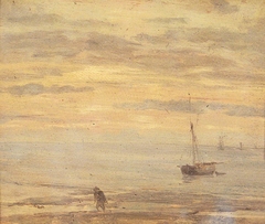 Sea Piece, Evening by Eugène Louis Boudin