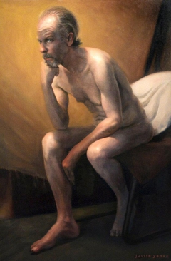 seated male by Justin Yanke