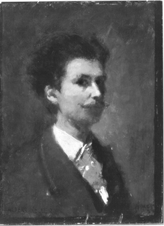 Self portrait of Albert von Keller as a young man by Albert von Keller