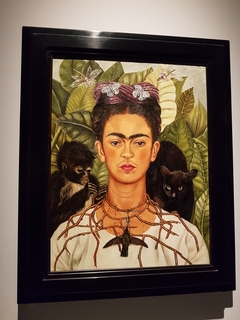 Self-Portrait with Thorn Necklace and Hummingbird by Frida Kahlo