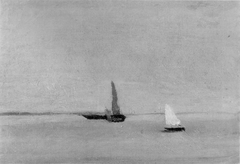 Ships and Sailboats on the Deleware: Study by Thomas Eakins