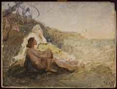 Sketch for the painting “Love” by Jan Ciągliński