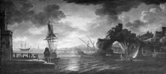 Southern Harbour by Salvator Rosa