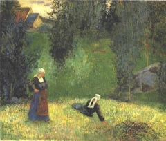 Spring at Lézaven, or The First Flowers by Paul Gauguin