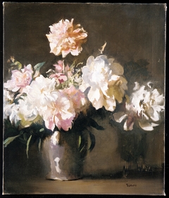 Still Life: Vase of Peonies by Edmund C. Tarbell