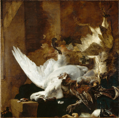 Still Life with a Dead Swan by Jan Baptist Weenix