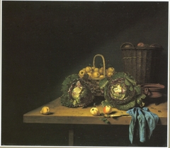 Still life with fruit and vegetables by Hubert van Ravesteyn