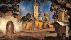 Street in Kecskemét by Béla Iványi-Grünwald