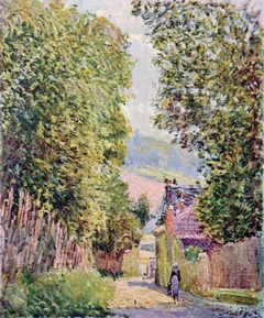 Street in Louveciennes by Alfred Sisley