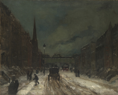 Street Scene with Snow (57th Street, NYC.) by Robert Henri