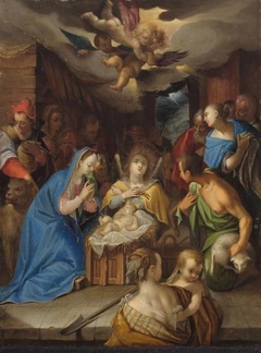 The Adoration of the Shepherds by Hans von Aachen