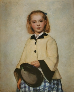 The artist's daughter Louise by Albert Anker