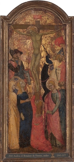 The Crucifixion with the three Marys and Saint John by Andrea di Bonaiuto