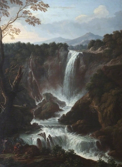 The Falls of the Velino near Terni, known as the Cascata del Marmore by Giovanni Battista Busiri