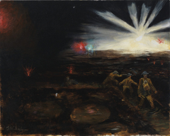 The Front Line - At Night by James Alexander Churchman