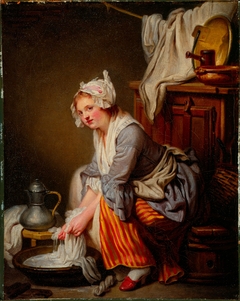 The Laundress by Jean-Baptiste Greuze