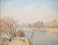 The Louvre: Morning, Sunlight by Camille Pissarro