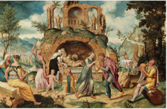 The Meeting of Rebecca and Abraham's Servant at the Well of Nahor by Unknown Artist