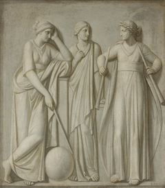 The Muses: Urania, Erato and Calliope by Robert Fagan