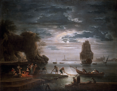 The Night by Claude-Joseph Vernet