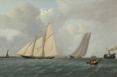 The schooner yacht Rosalind by Stephen Dadd Skillett